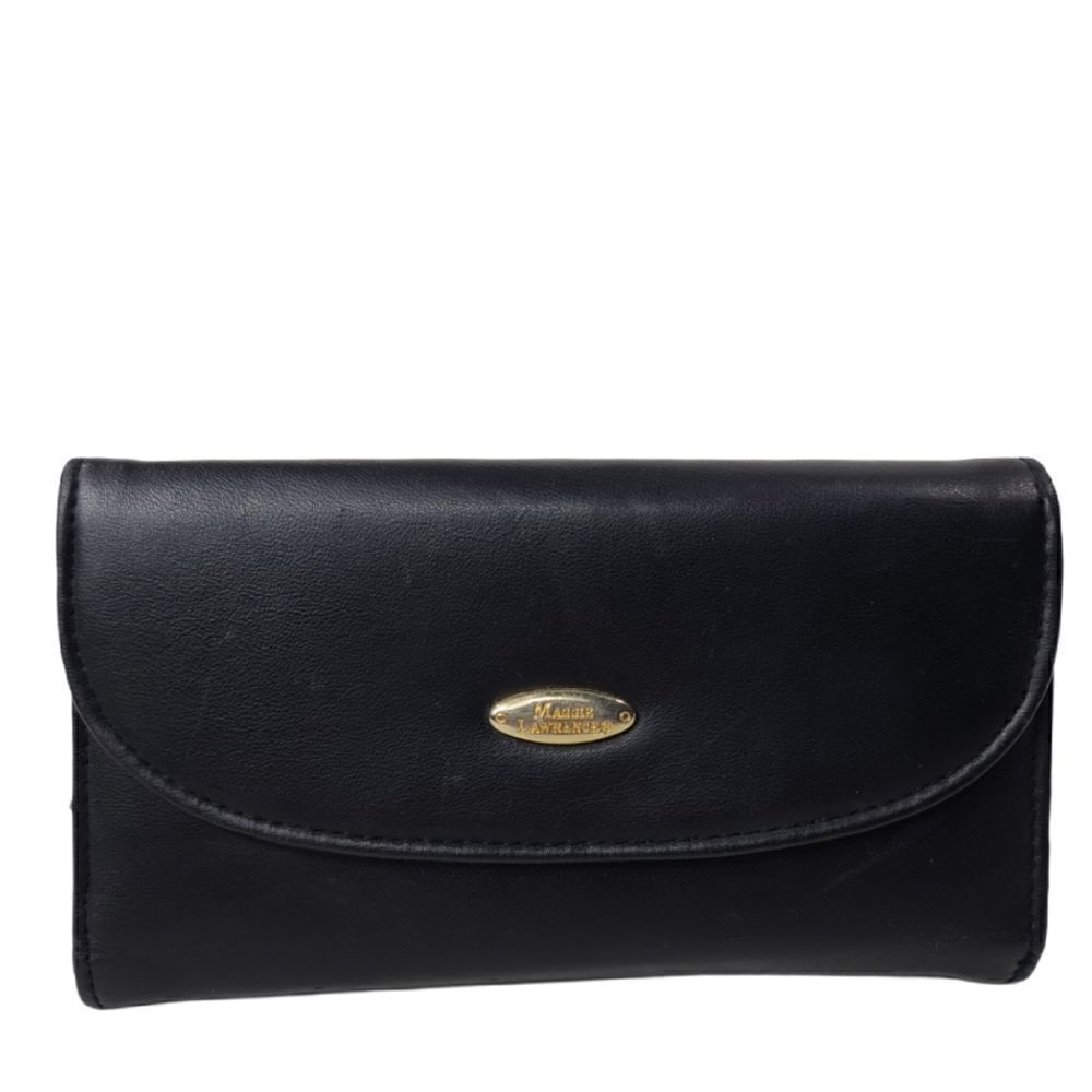 Maggie Lawrence women's black leather wallet
